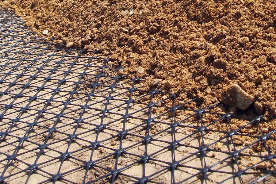 Тенсар Триакс 160 в дорожном строительстве